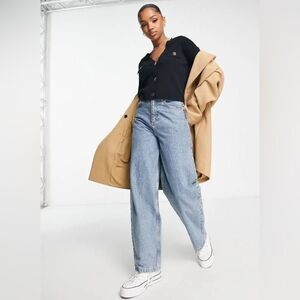 NWT! New Look Black V-neck Button Faux Pocket Cardigan Women’s Size 2 / EU 34